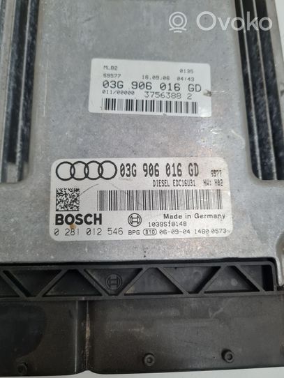 Audi A4 S4 B7 8E 8H Centralina/modulo del motore 03G906016GD