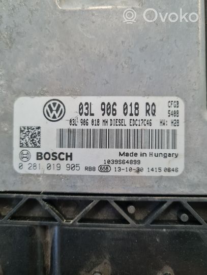 Skoda Superb B6 (3T) Calculateur moteur ECU 03L906018RQ