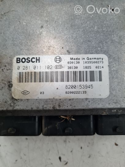 Renault Scenic I Sterownik / Moduł ECU 0281011102