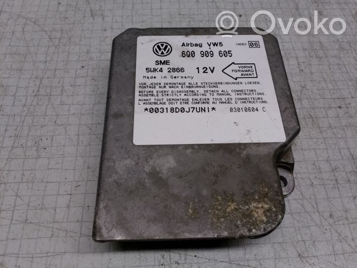 Volkswagen Sharan Airbag control unit/module 6Q0909605