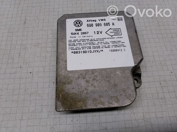 Volkswagen Bora Turvatyynyn ohjainlaite/moduuli 6Q0909605A