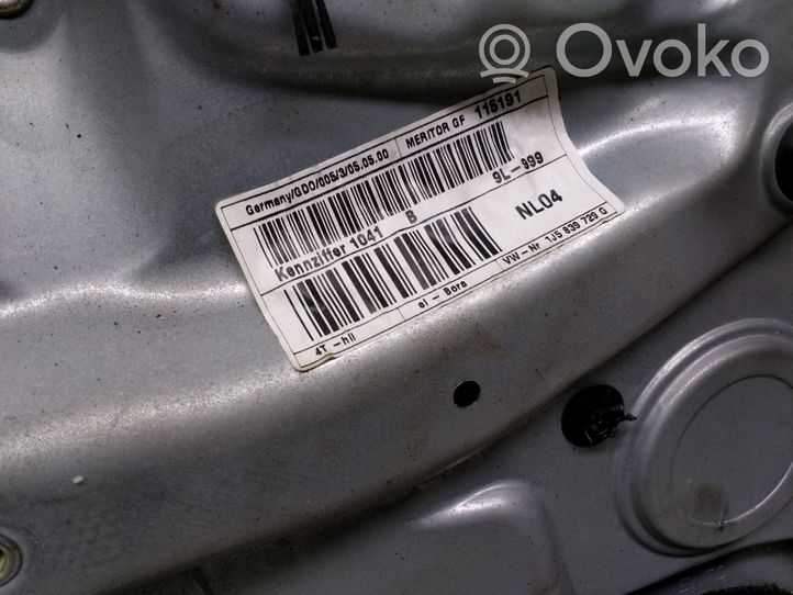 Volkswagen Bora Mechanizm podnoszenia szyby tylnej bez silnika 1J0035411G