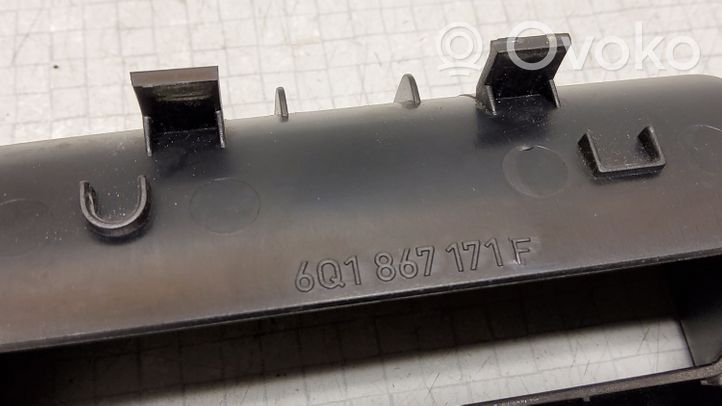 Volkswagen Polo IV 9N3 Rivestimento pulsantiera finestrino della portiera anteriore 6Q1867171F