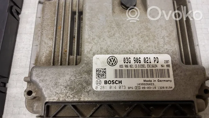 Volkswagen Caddy Kit calculateur ECU et verrouillage 03G906021CG