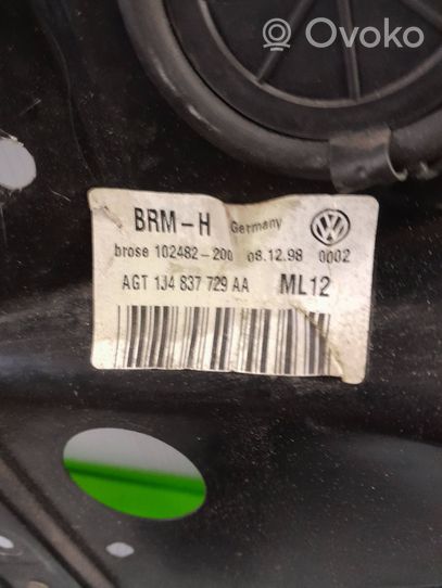 Volkswagen Golf IV Mechanizm podnoszenia szyby przedniej bez silnika 1J4837729AA