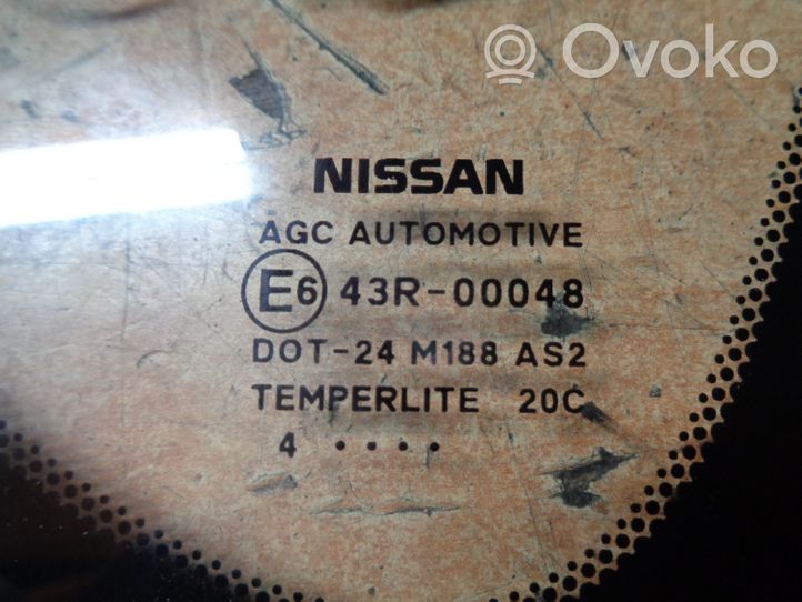 Nissan Note (E12) Szyba boczna karoseryjna środkowa 43R00048