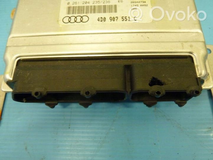 Audi A8 S8 D2 4D Centralina/modulo del motore 4d0907551c