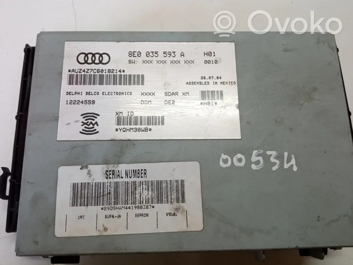 Audi A4 S4 B6 8E 8H Otras unidades de control/módulos 8E0035593F