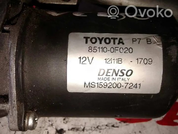 Toyota Corolla Verso E121 Tiranti e motorino del tergicristallo anteriore MS1592007241