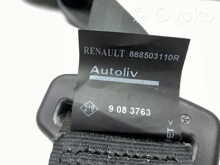 Renault Clio IV Pas bezpieczeństwa fotela tylnego środkowego 888503110R