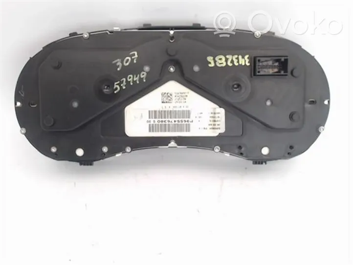 Peugeot 307 Compteur de vitesse tableau de bord P9655476380G