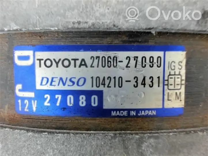 Toyota Corolla E120 E130 Generatorius 2706027090