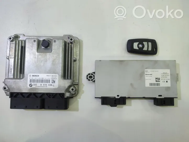 BMW 5 GT F07 Komputer / Sterownik ECU i komplet kluczy DDE8572438