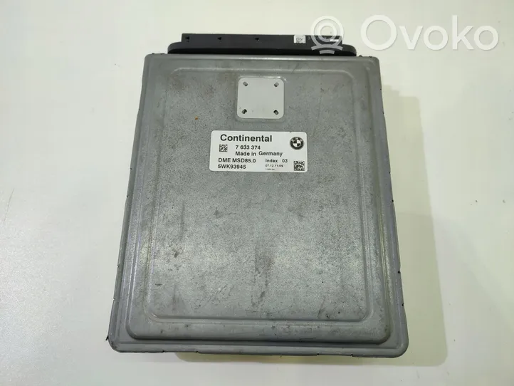 BMW 7 F01 F02 F03 F04 Centralina/modulo motore ECU 7633374