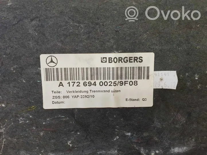 Mercedes-Benz SLK R172 Boczek / Tapicerka / bagażnika A1726940025