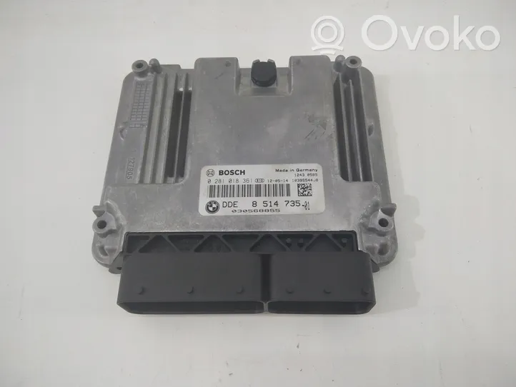 BMW 1 F20 F21 Unité de commande, module ECU de moteur 8514735