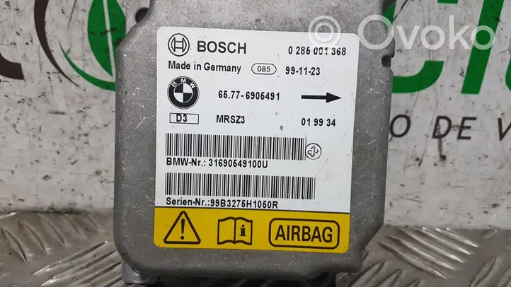 BMW 3 E46 Module de contrôle airbag 65.776905491