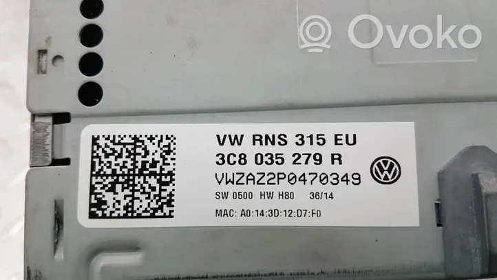 Volkswagen PASSAT Unité principale radio / CD / DVD / GPS 3C8035279