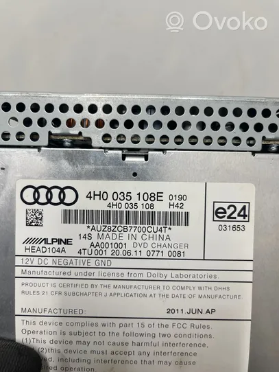 Audi A8 S8 D4 4H CD/DVD mainītājs 4H0035108E