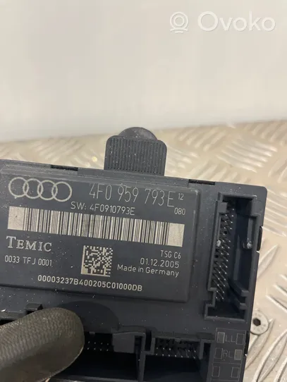 Audi A6 S6 C6 4F Oven ohjainlaite/moduuli 4F0959793E