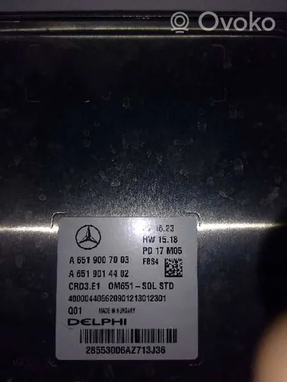 Mercedes-Benz A W176 Moottorin ohjainlaite/moduuli A6519007003