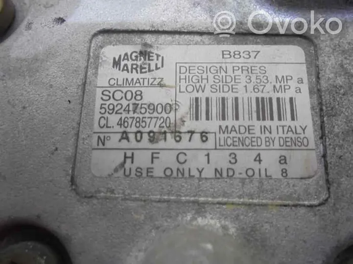 Lancia Y 840 Ilmastointilaitteen kompressorin pumppu (A/C) 467857720