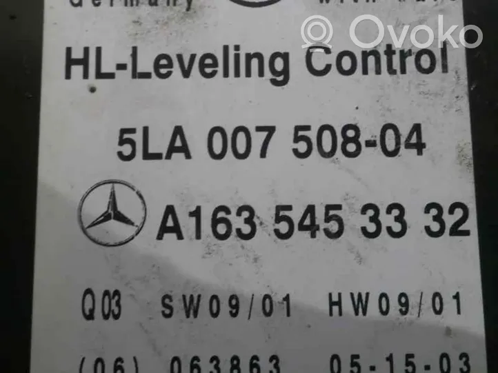 Mercedes-Benz ML W163 Xenon control unit/module A1635453332