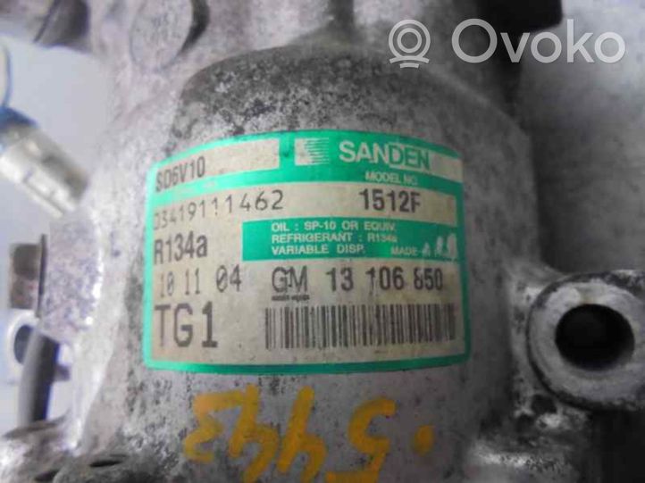 Opel Combo C Compressore aria condizionata (A/C) (pompa) 13106850