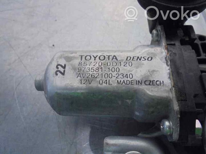 Toyota Auris E210 Alzacristalli della portiera posteriore con motorino 857200D120