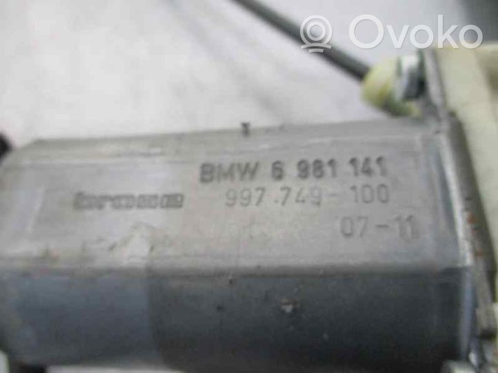 BMW 7 E65 E66 Mécanisme de lève-vitre avec moteur 6981141