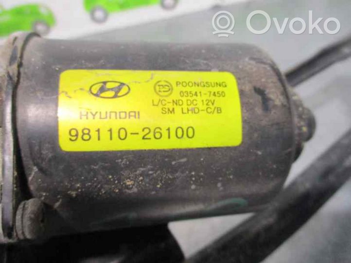 Hyundai Santa Fe Etupyyhkimen vivusto ja moottori 9811026100