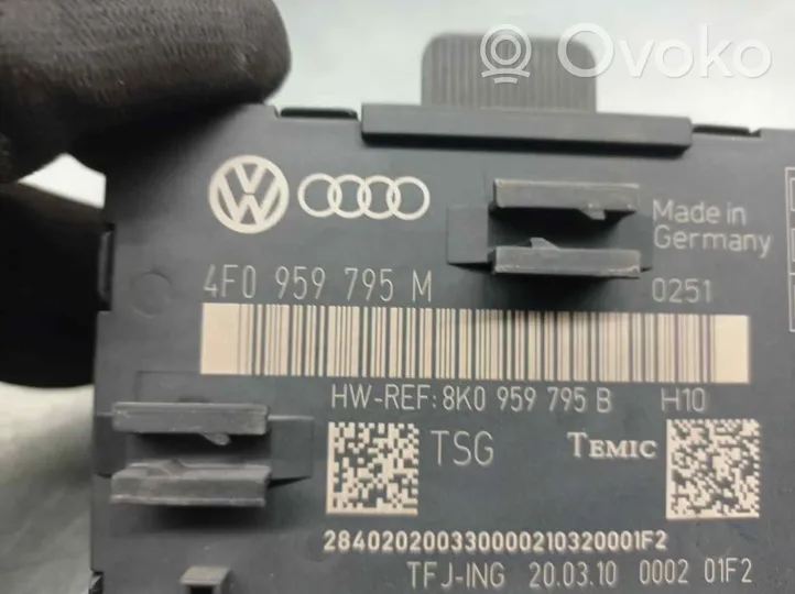 Audi Q7 4M Centralina/modulo chiusura centralizzata portiere 4F0959795M