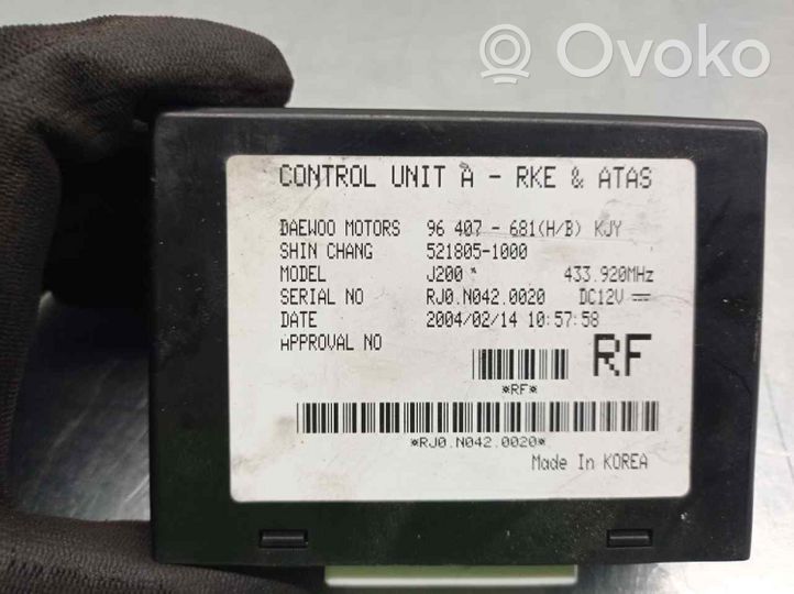 Daewoo Lacetti Other control units/modules 96407681