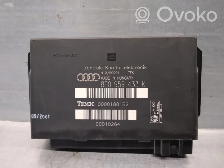 Audi A4 S4 B6 8E 8H Modulo comfort/convenienza 8E0959433K