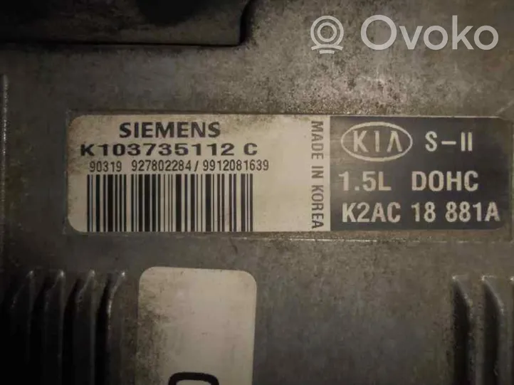 KIA Sephia Sterownik / Moduł ECU K2AC18881A