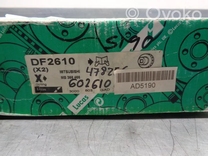 Mitsubishi Montero Disque de frein avant 602610