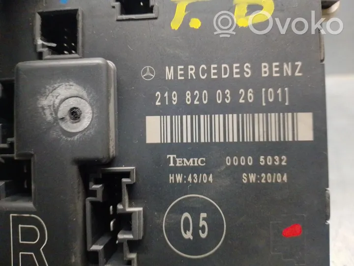 Mercedes-Benz CLS C219 Other control units/modules 2198200326
