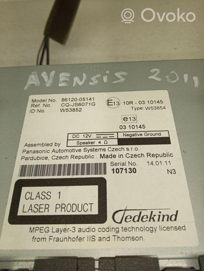 Toyota Avensis T270 Unità principale autoradio/CD/DVD/GPS W53852