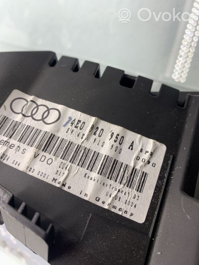 Audi A8 S8 D2 4D Compteur de vitesse tableau de bord 