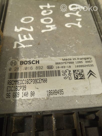 Peugeot 4007 Sterownik / Moduł ECU 9663757980