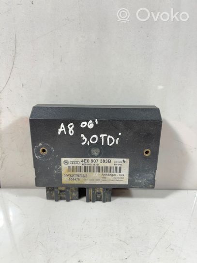 Audi A8 S8 D3 4E Tow bar trailer control unit/module 4E0910383B