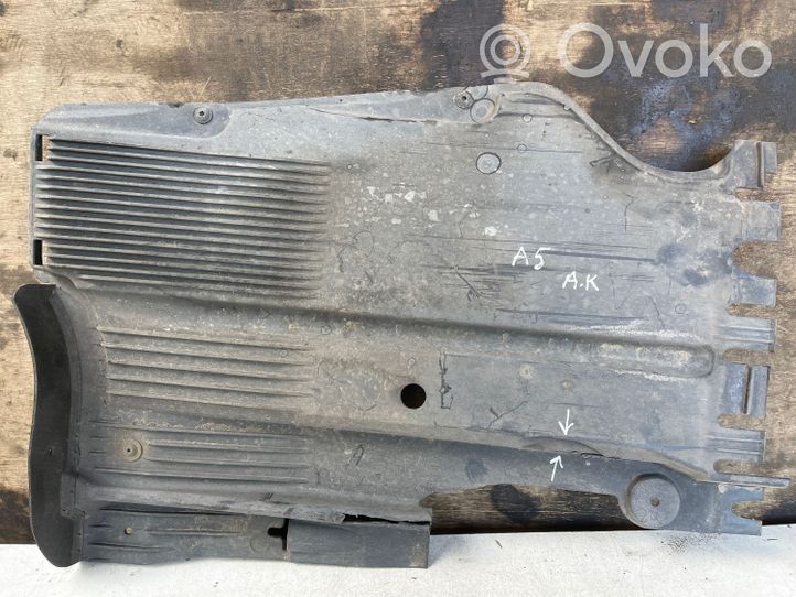 Audi A5 8T 8F Apakšas aizsargs šasijas aizmugurējā daļā 8T0825215D