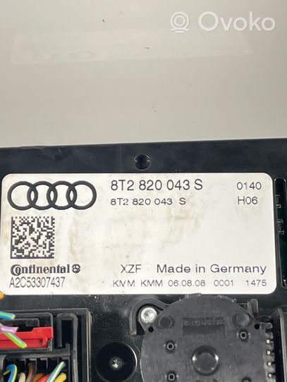 Audi A5 8T 8F Блок управления кондиционера воздуха / климата/ печки (в салоне) 8T2820043S