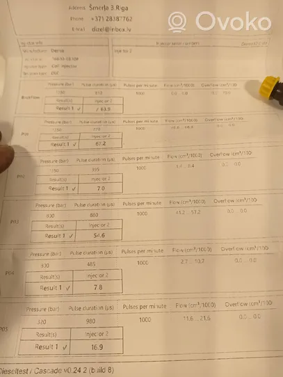 Nissan Navara D40 Fuel injector 16600EB300