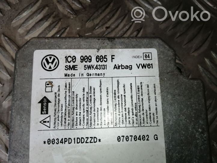 Volkswagen Sharan Centralina/modulo airbag 1C0909605F