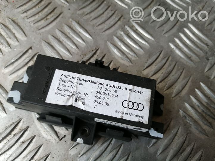 Audi A8 S8 D3 4E Блок управления дверью 04E0919064