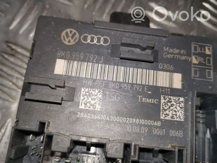 Audi Q5 SQ5 Oven ohjainlaite/moduuli 8K0959792J
