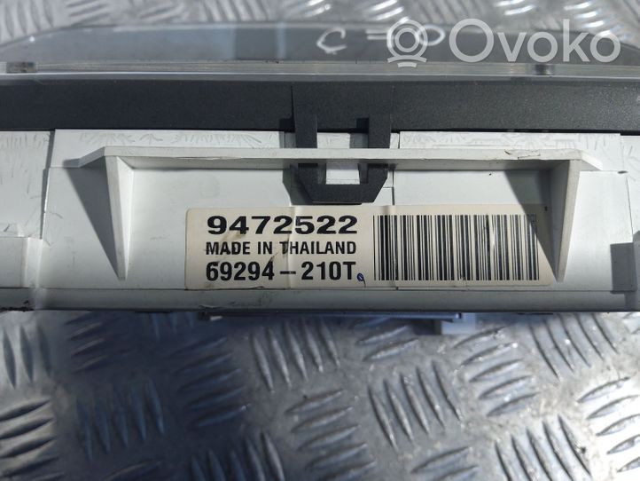 Volvo C70 Tachimetro (quadro strumenti) 9472522