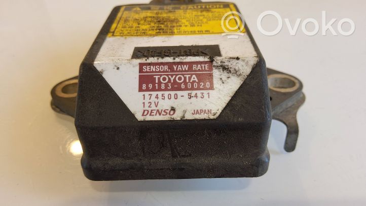 Toyota Corolla E140 E150 Capteur de vitesse de lacet d'accélération ESP 8918360020