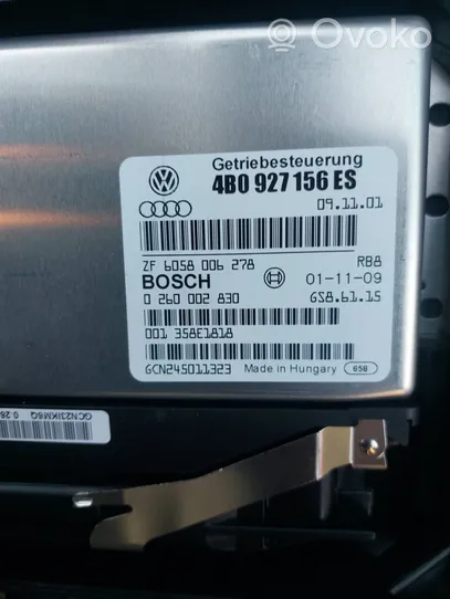 Audi A6 S6 C5 4B Vaihdelaatikon ohjainlaite/moduuli 4B0927156ES